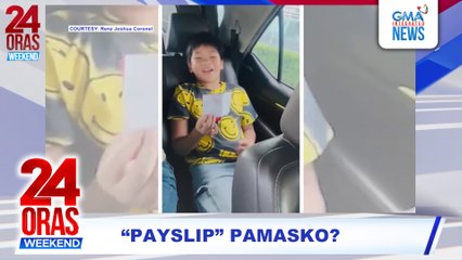 Ninong, may "payslip" sa aguinaldo ng mga inaanak  | 24 Oras Weekend