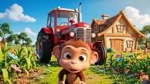 🐒🚜  Monkey Plants Beets & Saves the Farm  Farm Work _ Monkey Cartoon