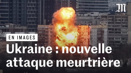 Les images de la nouvelle attaque massive russe sur Kiev et sa région