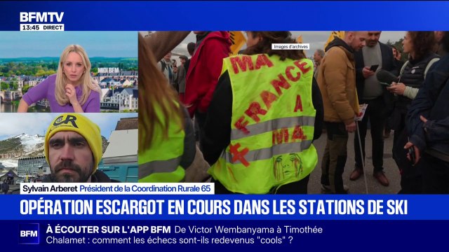 Colère agricole: une opération escargot sur la route des stations de ski dans les Pyrénées