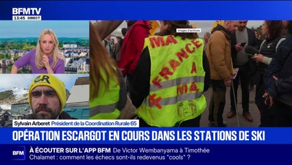 Colère agricole: une opération escargot sur la route des stations de ski dans les Pyrénées