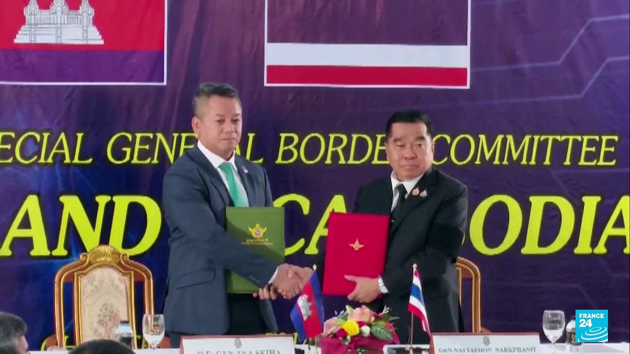 Tailandia y Camboya firman acuerdo de alto el fuego después de tres semanas de combates
