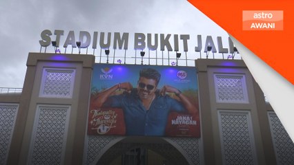 Ribuan penonton hadir Stadium Bukit Jalil sambut Vijay