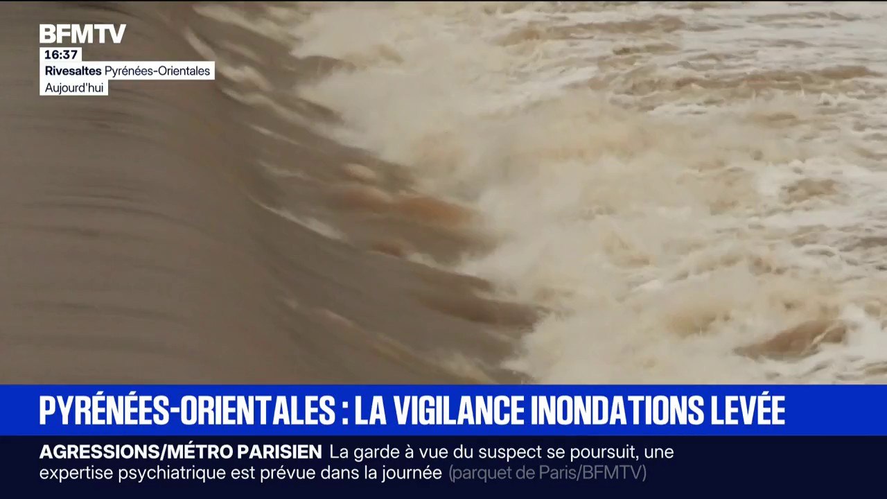 Pyrénées-Orientales: la vigilance orange pour inondations et crues a été levée dans le département