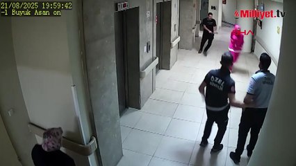 Hastanedeki 'koca dehşeti' kamerada! Boşanma aşamasındaki eşini kovaladı, yakalayıp vurdu