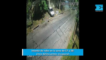 Intento de robo en La Plata: cinco delincuentes intentaron forzar un portón y escaparon corriendo