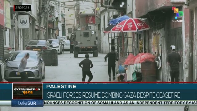 Palestine | Israeli forces resume bombing Gaza despite ceasefire