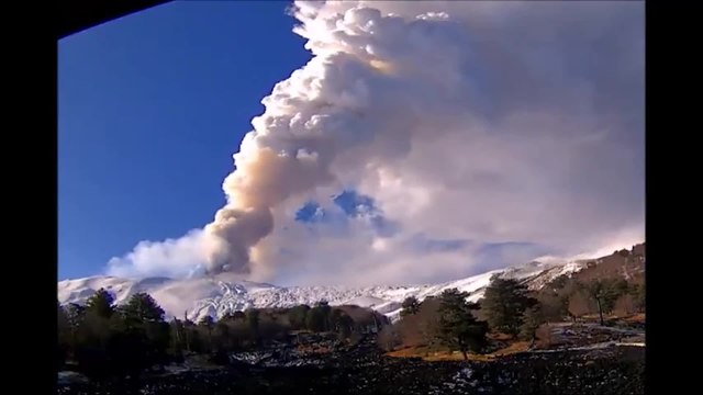 L'Etna continua ad eruttare: le immagini dell'alta colonna di fumo