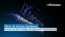 Revivez les plus images du show de drones lumineux de Martigues
