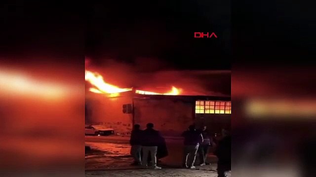 Hatay'da oto tamirhanesinde çıkan yangın, 3 iş yerine sıçradı