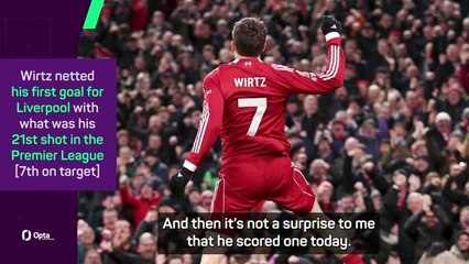 Wirtz 'relieved' to score first Liverpool goal - Slot