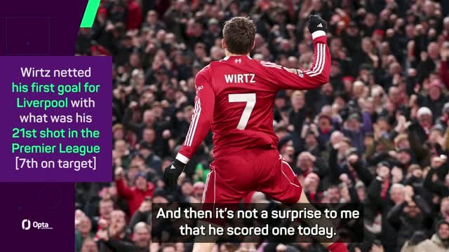 Wirtz 'relieved' to score first Liverpool goal - Slot