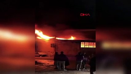 Hatay'da işyeri yangını; 3 iş yerine sıçradı