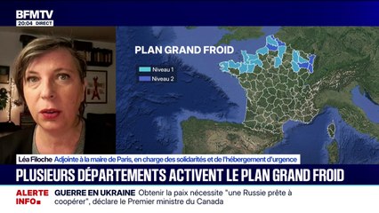 Grand froid: "Pour activer le plan à Paris, il faut qu'il fasse 0 ou en dessous de 0 degré pendant 72h d'affilée ce qui n'est pas le cas", explique Léa Filoche, adjointe à la maire de Paris en charge des solidarités