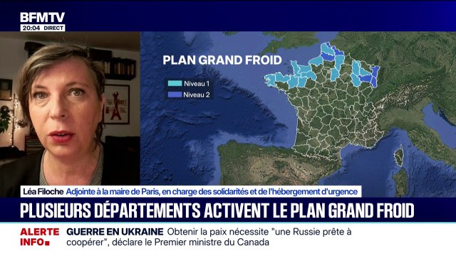 Grand froid: Pour activer le plan à Paris, il faut qu'il fasse 0 ou en dessous de 0 degré pendant 72h d'affilée ce qui n'est pas le cas , explique Léa Filoche, adjointe à la maire de Paris en charge des solidarités