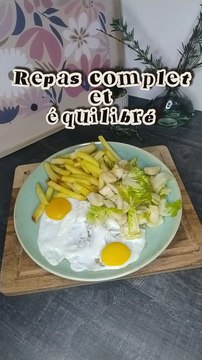 3✨🍟 L’assiette : Frites au Four, Œufs au Plat et endives