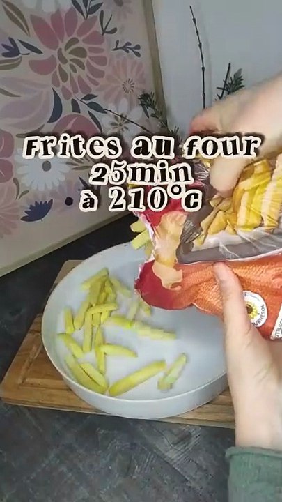 3✨🍟 La recette: Frites au Four, Œufs au Plat et endives