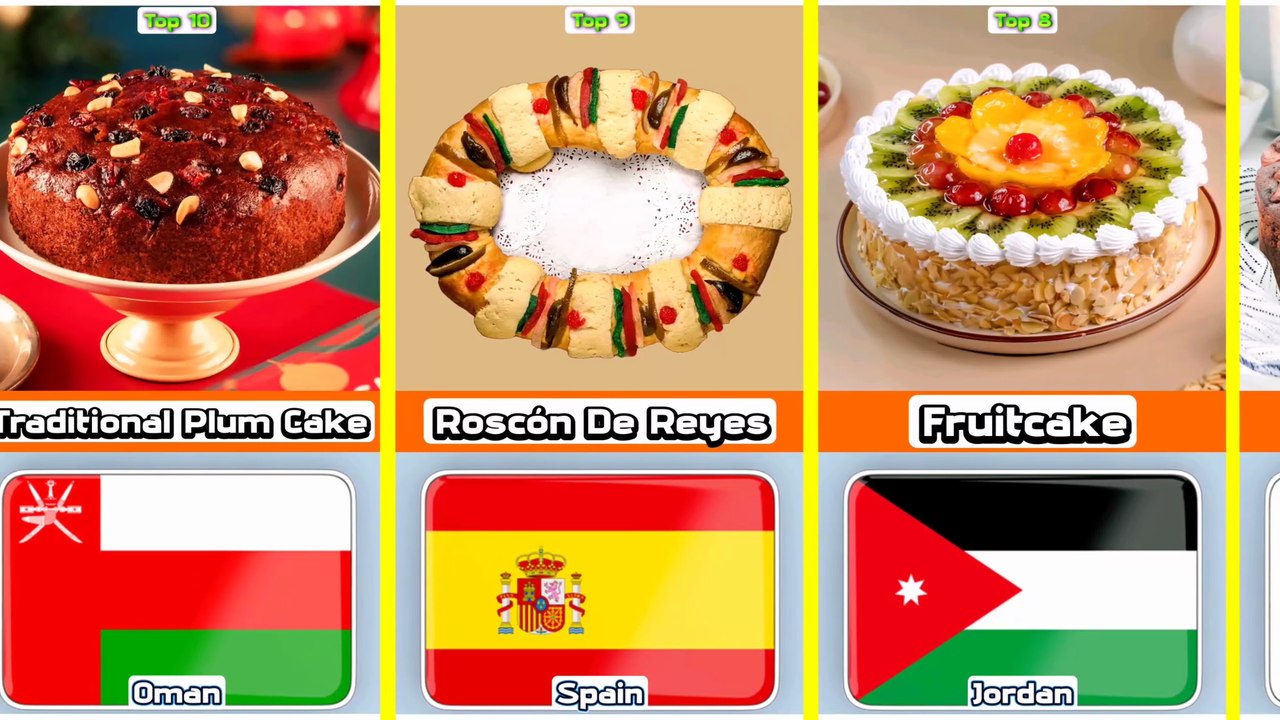 Top 10 Most Famous Christmas Cake From 10 Different Countries In The World