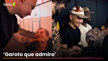 João Gomes registra encontro com fã de 98 anos