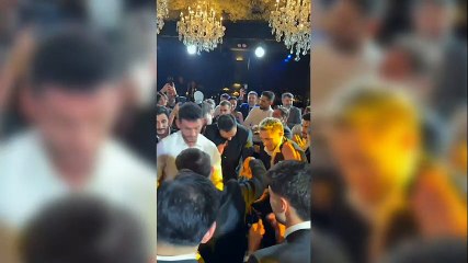 Samet Akaydin dünyaevine girdi: Milli yıldızlar düğünde coştu