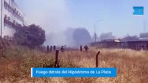 Incendio en la zona del Hipódromo de La Plata