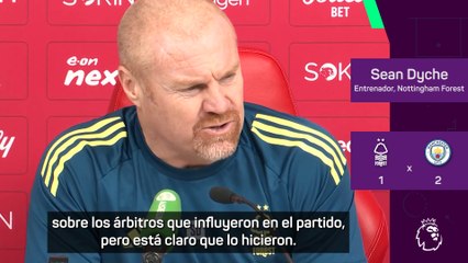 Sean Dyche carga contra los árbitros tras caer por la mínima ante el Manchester City