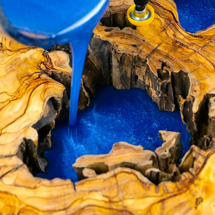 This Olive Wood Epoxy Table Will Blow Your Mind! 🤯✨