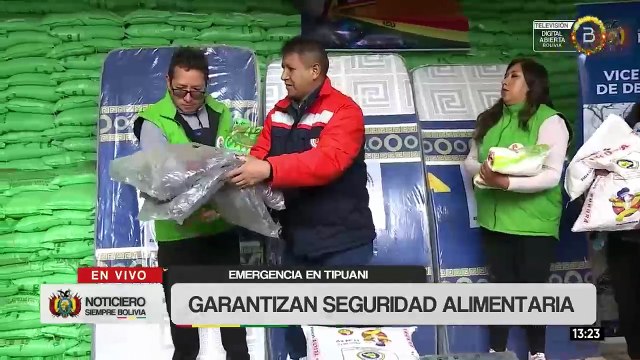 Defensa Civil entregó 7,4 tn de ayuda humanitaria a las familias afectadas por inundaciones en Tipuani