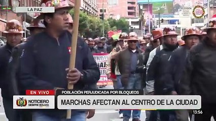 COB cumple sexto día de protesta y afecta al centro paceño