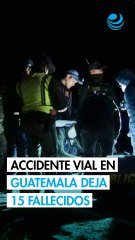 Al menos 15 muertos tras caer autobús en un barranco en Guatemala