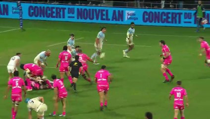 TOP 14 - Essai de Tanginoa HALAIFONUA (SFP) - Aviron Bayonnais - Stade Français Paris