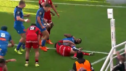 TOP 14 - Essai de Vilimoni BOTITU (CO) - Castres Olympique - LOU Rugby
