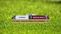 TOP 14 - Essai de pénalité (ASM) - ASM Clermont - Union Bordeaux-Bègles