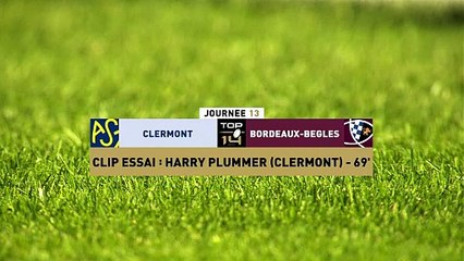 TOP 14 - Essai de Harry PLUMMER (ASM) - ASM Clermont - Union Bordeaux-Bègles