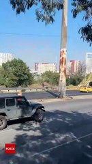 El poste de Morones Prieto que fue impactado dos veces en 24 horas: ¿un punto de riesgo vial en Monterrey?