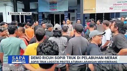 Padat! Begini Pantauan Udara Antrean Truk di Pelabuhan Merak pada Sabtu (27/12/2025) Malam