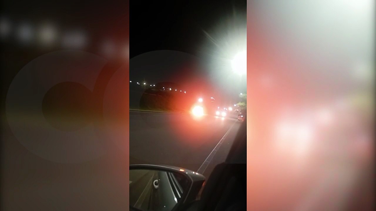 Vídeo mostra Polo em chamas após colisão às margens da PRc-467, em Cascavel
