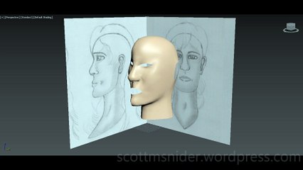 Flame: 3DS MAX Practice Polygon Modeling Head Model Video #47 (12-27-2025)