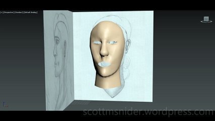 Flame: 3DS MAX Practice Polygon Modeling Head Model Video #52 (12-27-2025)