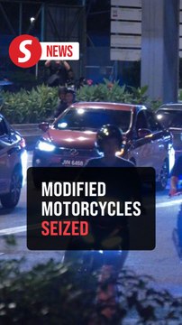Extremely modified motorcycle among 65 vehicles impounded