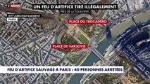 Paris : Des dizaines d interpellations, hier soir, après des tirs de feux d’artifice 