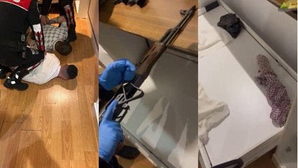 Beşiktaş’ta otel odasına baskın; yatağın altından kalaşnikof çıktı