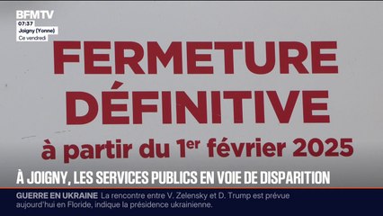 Dans la ville de Joigny, la majorité des services publics ont fermé