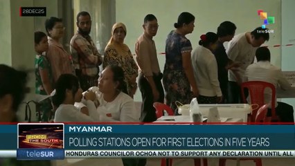 Myanmar: Polling stations open for first elections in five years
