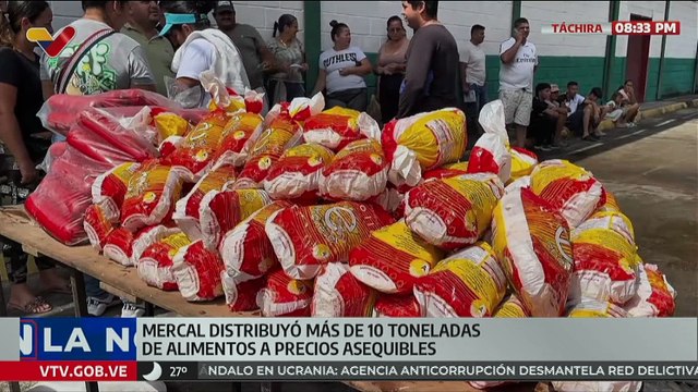Táchira | Mercal distribuye más de 10 toneladas de alimentos en el municipio Fernández Feo