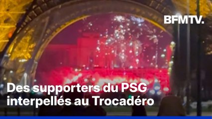40 supporters du PSG interpellés après l'utilisation de feux d'artifice et de fumigènes au Trocadéro