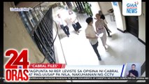 Pagpunta ni Rep. Leviste sa opisina ni Cabral at pag-uusap pa nila, nakuhanan ng CCTV | 24 Oras