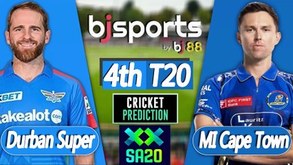 SA20 2025-26 | MI Cape Town vs Durban Super Giants 4th T20 Match Preview |