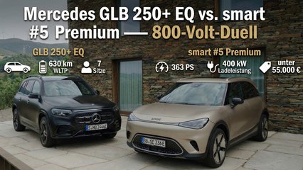 Elektro-SUV-Duell: Mercedes GLB 250+ EQ trifft auf smart #5 Premium