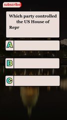 Which party controlled the US House of Representatives in Nov 2025
